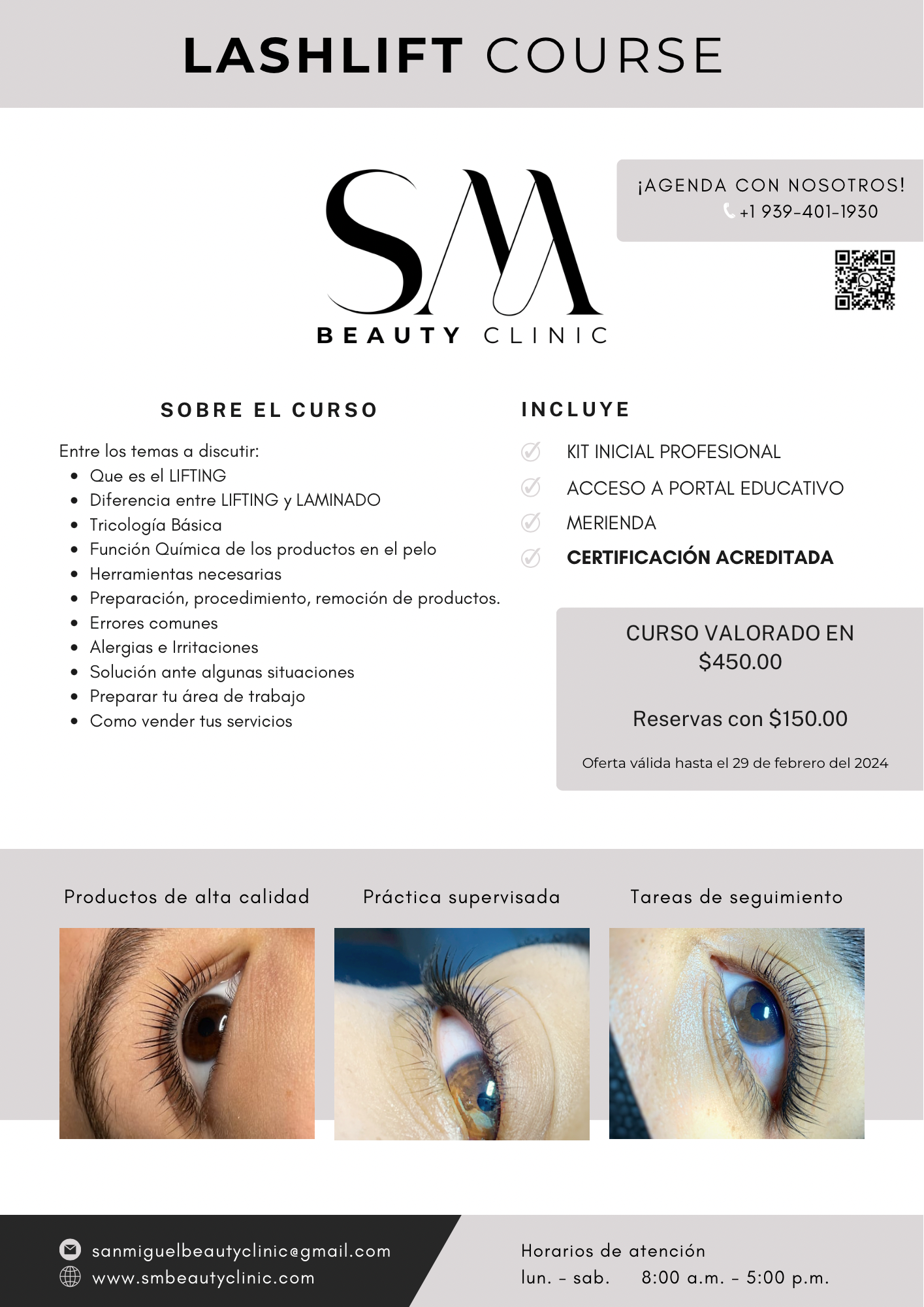 Be The Artist | Presencial | Curso completo de pestañas y cejas