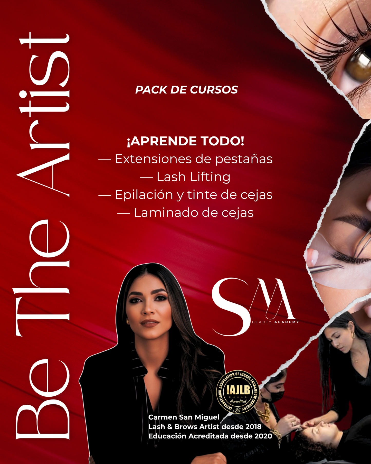 Be The Artist | Curso completo de pestañas y cejas | Presencial Puerto Rico