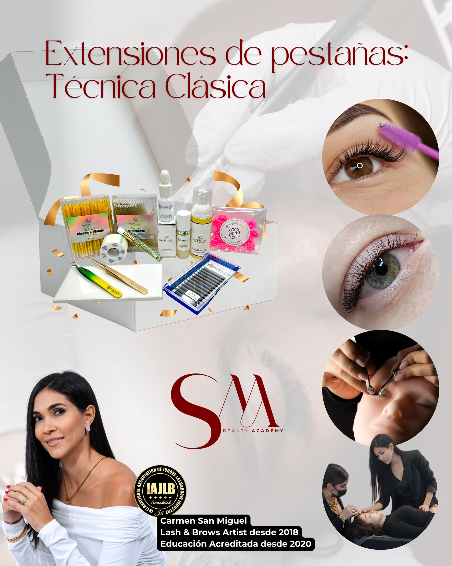 Curso de extensiones de pestañas TÉCNICA CLÁSICA