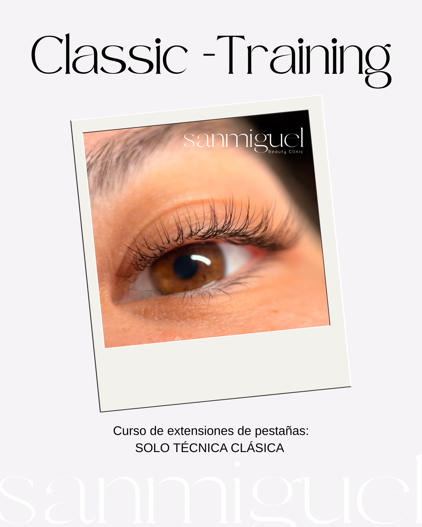 Curso de extensiones de pestañas Técnicas Clásica