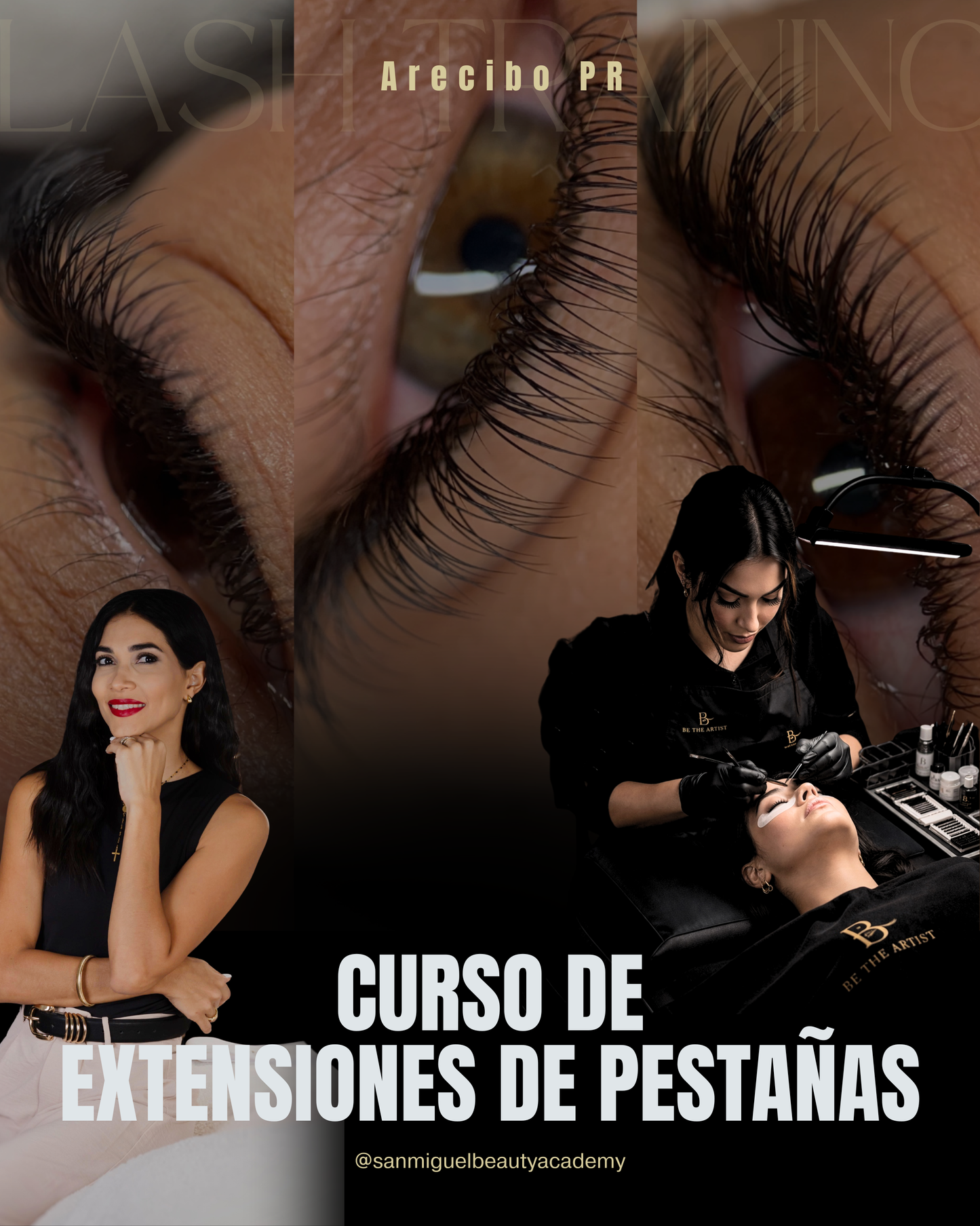 Curso de extensiones de pestañas para principiantes, en Arecibo Puerto Rico 🌟 Incluye Certificación