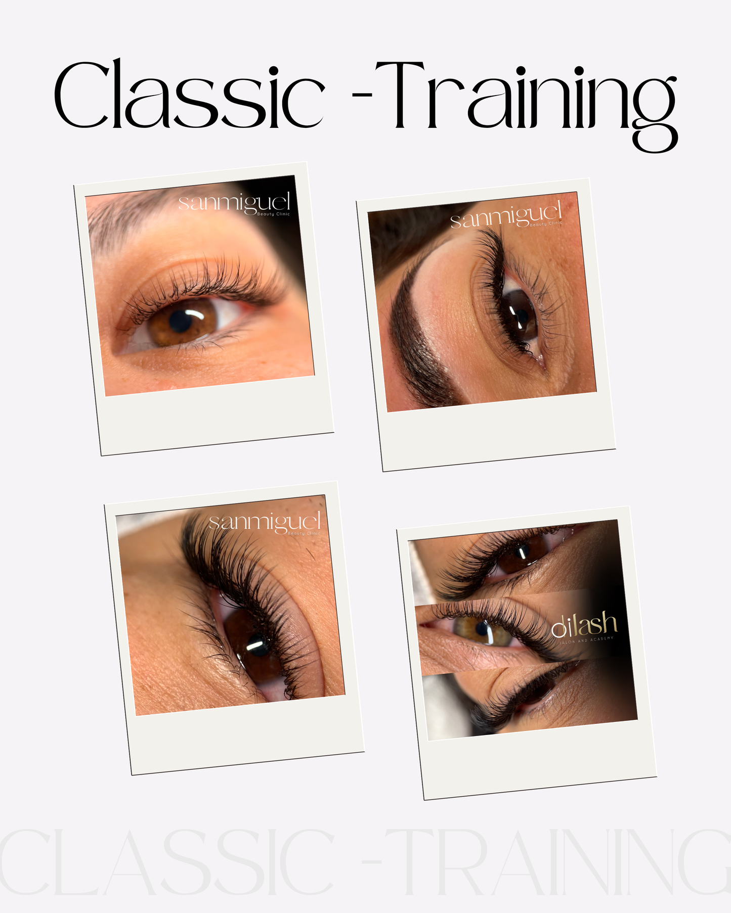 Curso de extensiones de pestañas Técnicas Clásica