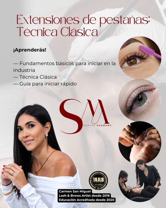 Curso de extensiones de pestañas TÉCNICA CLÁSICA