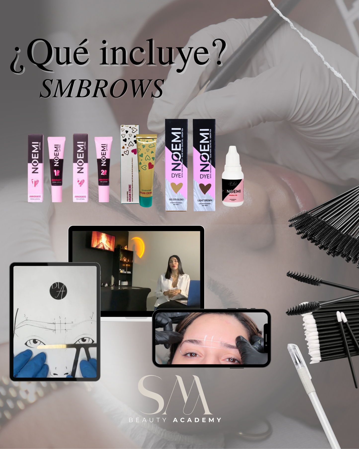 SM BROWS | Curso de Diseño, Depilación, Tinte y Laminado de Cejas – Arecibo, Puerto Rico