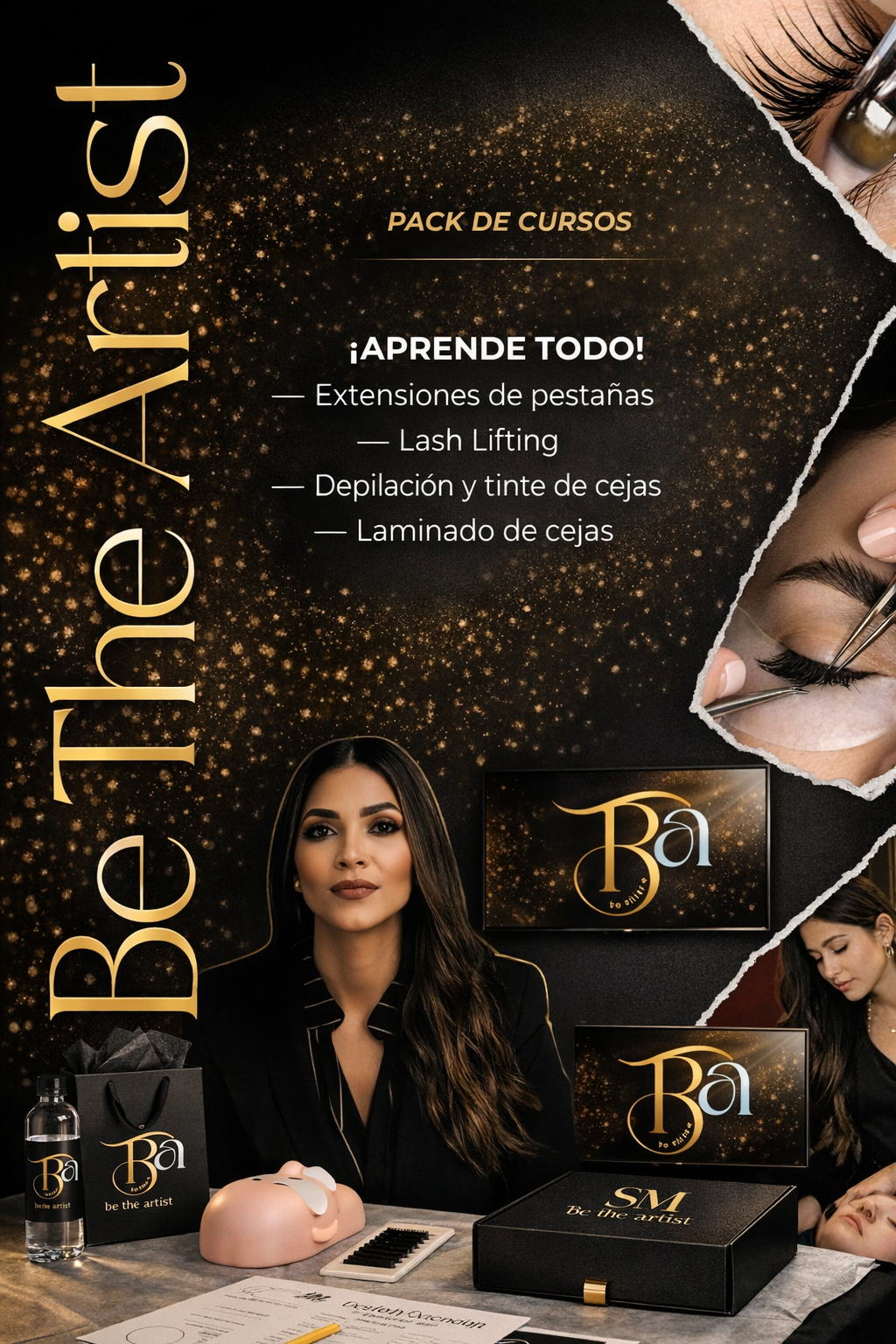 Be The Artist | Curso completo de pestañas y cejas Presencial en Puerto Rico