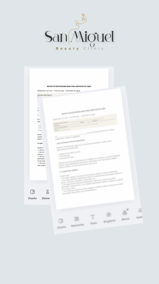 Relevo de responsabilidad para servicios de CEJAS en español